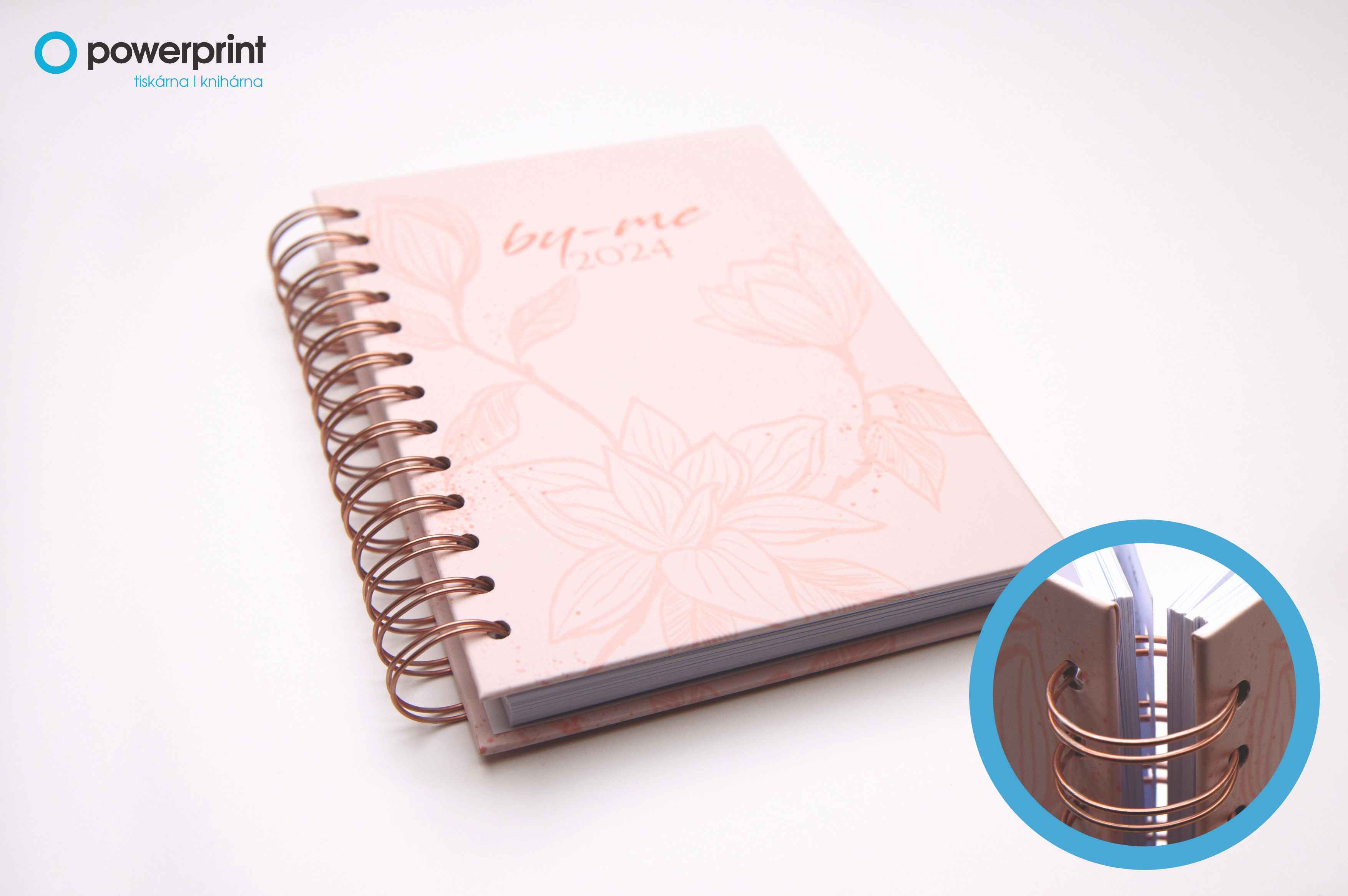 Vnitřní uspořádání diáře s kalendáriem