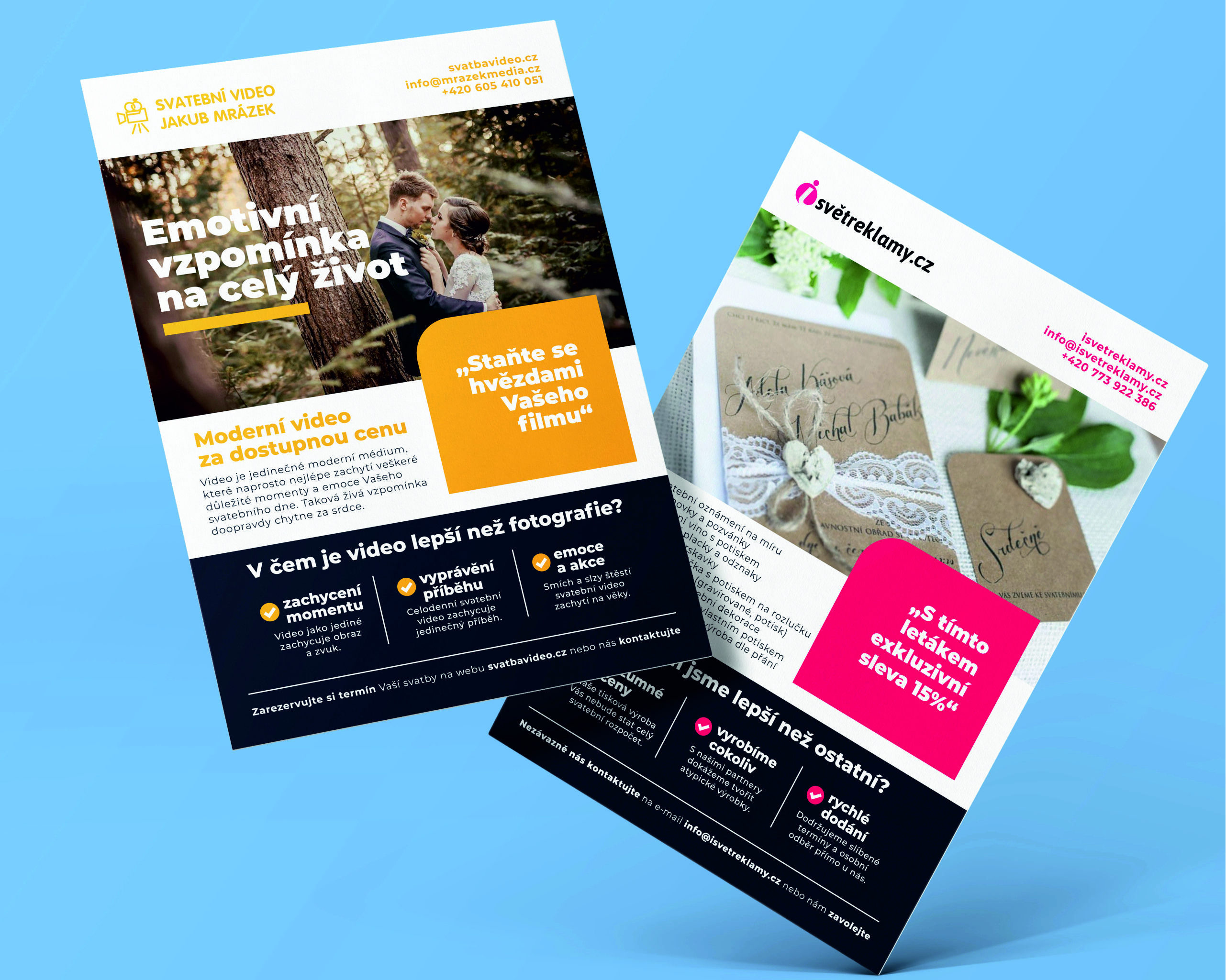 Ukázka designu letáku