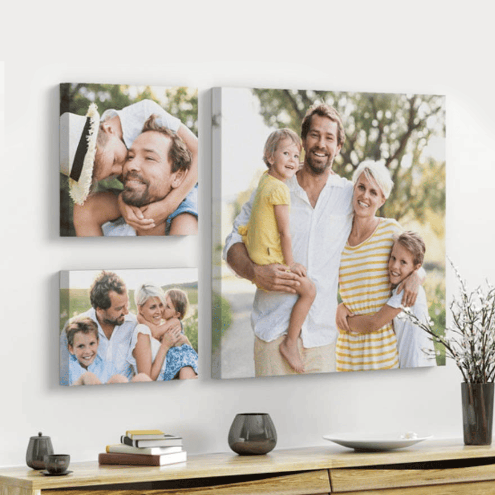 Abstraktní umění tištěné na canvasu