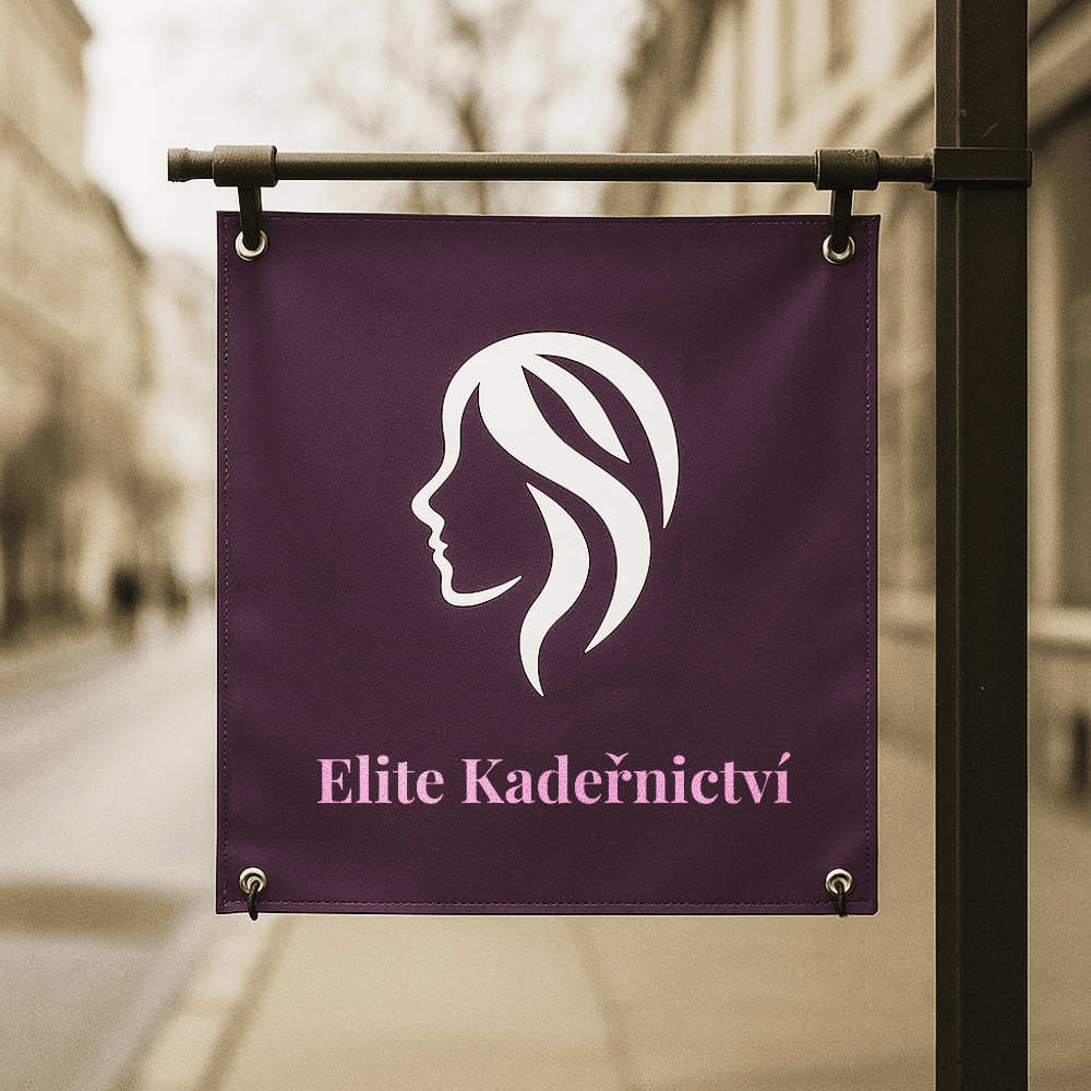 Detail kovových ok pro uchycení banneru