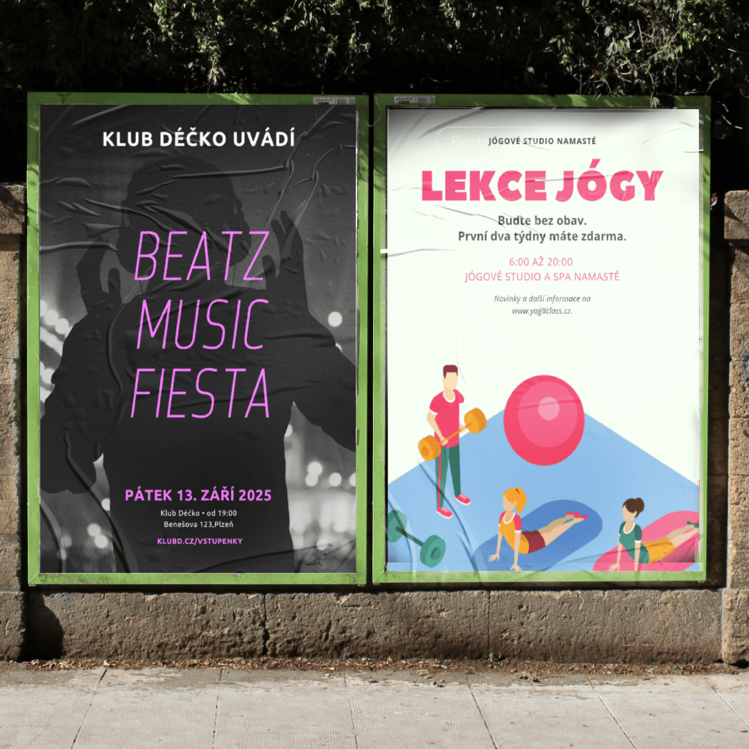 Detail kvalitního tisku plakátu